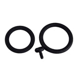 Black Ribbed  Sounding Rod