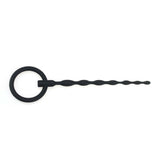 4.7" Black Ribbed  Rod