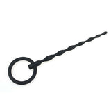 4.7" Black Ribbed  Rod