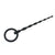 4.7" Black Ribbed Catheter Rod