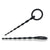 4.7" Black Ribbed  Rod